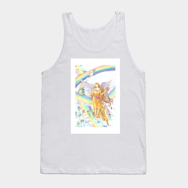 Angel of the Rainbows Tank Top by cristinahansen